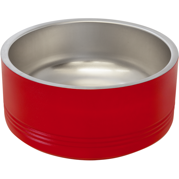 Red 32 oz Medium Pet Bowl - Laser Engraved Pet Accessory
