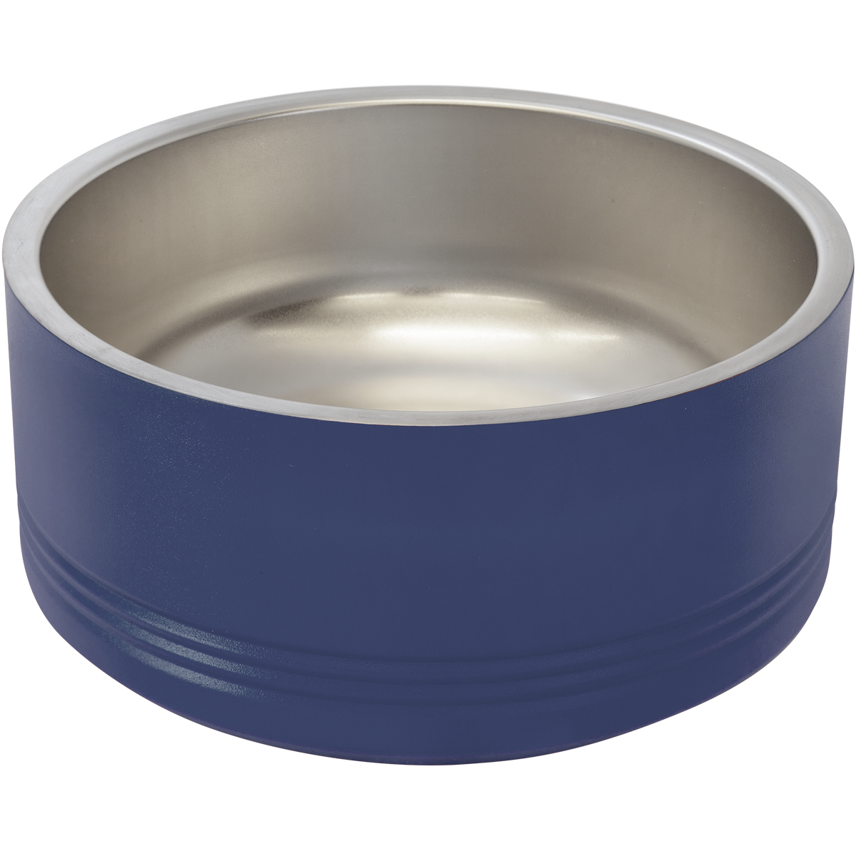 Navy Blue 32 oz Medium Pet Bowl - Laser Engraved Pet Accessory