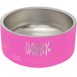 Pink 32 oz Medium Pet Bowl - Laser Engraved Pet Accessory