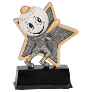 Baseball Little Pal Resin Trophy - Custom Engraved Award