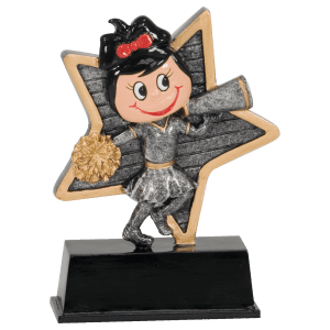 Cheer Little Pal Resin Trophy - Custom Engraved Award