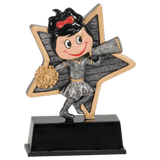 Cheer Little Pal Resin Trophy - Custom Engraved Award