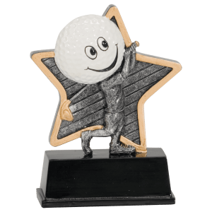 Golf Little Pal Resin Trophy - Custom Engraved Award