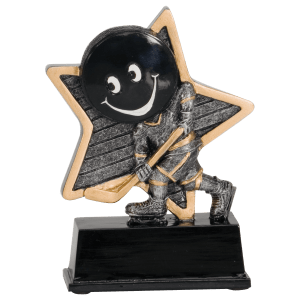 Hockey Little Pal Resin Trophy - Custom Engraved Award