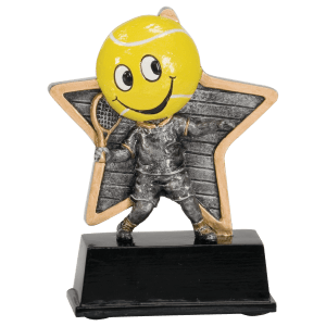 Tennis Little Pal Resin Trophy - Custom Engraved Award