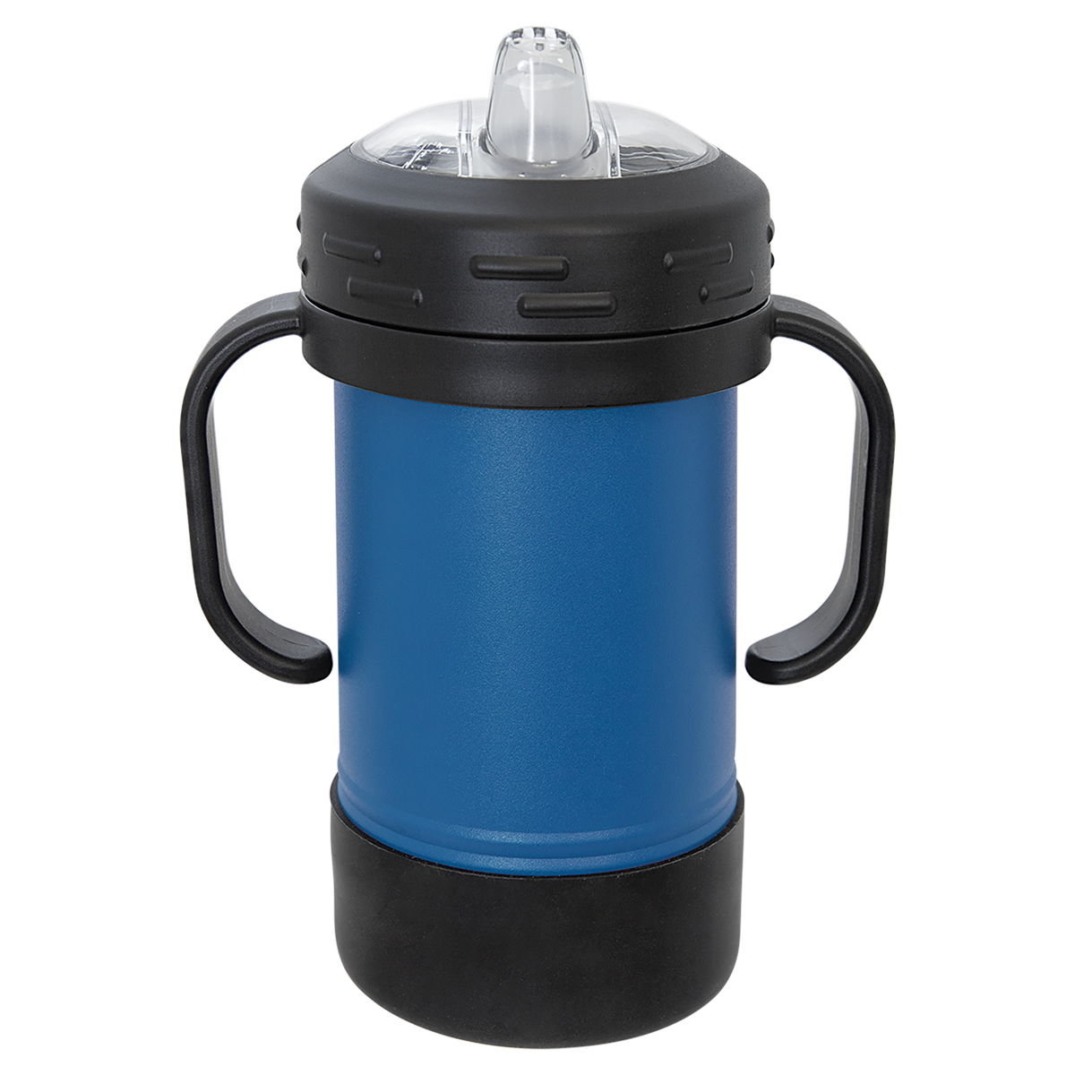 Royal Blue with Silver Engraving 10 oz Sippy Cup Tumbler - Laser Engraved Drinkware