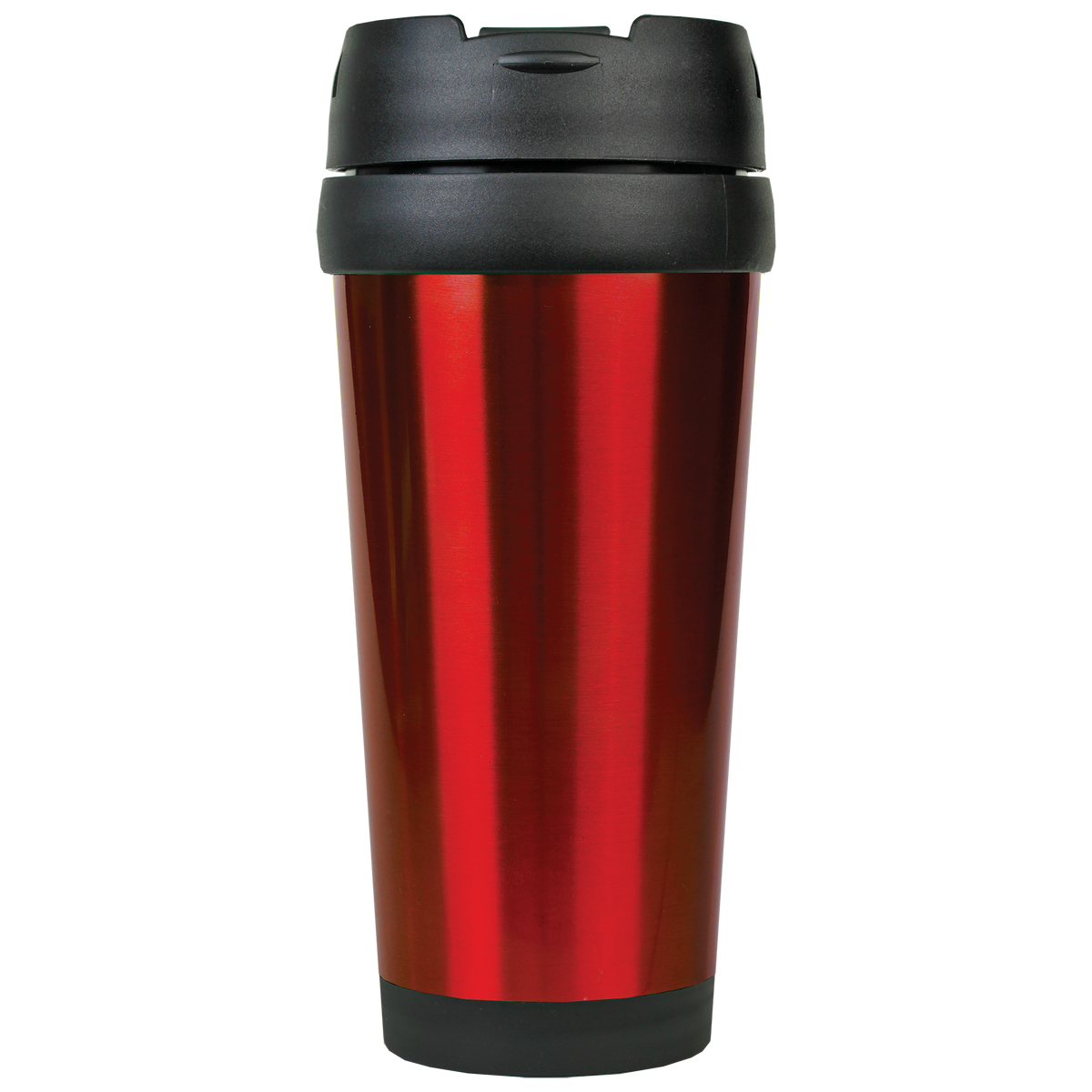 Red with Silver Engraving 16 Oz Gloss Travel Mug - Laser Engraved Drinkware