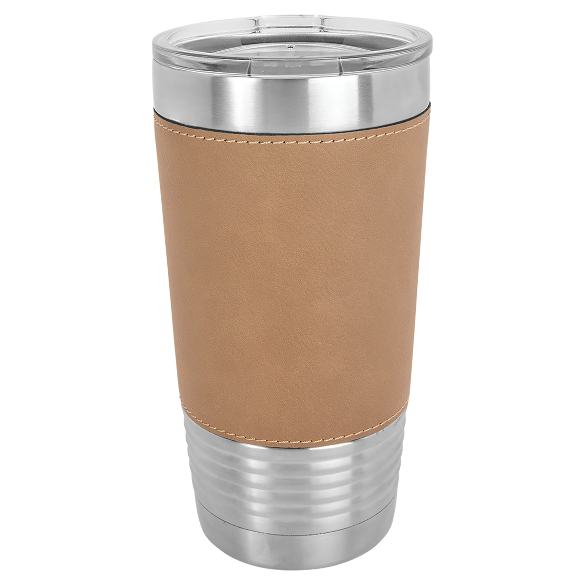 Light Brown with Black Engraving 20 Oz Grip Tumbler - Laser Engraved Drinkware