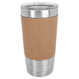 Light Brown with Black Engraving 20 Oz Grip Tumbler - Laser Engraved Drinkware