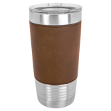 Dark Brown with Black Engraving 20 Oz Grip Tumbler - Laser Engraved Drinkware