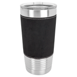 Black with Silver Engraving 20 Oz Grip Tumbler - Laser Engraved Drinkware