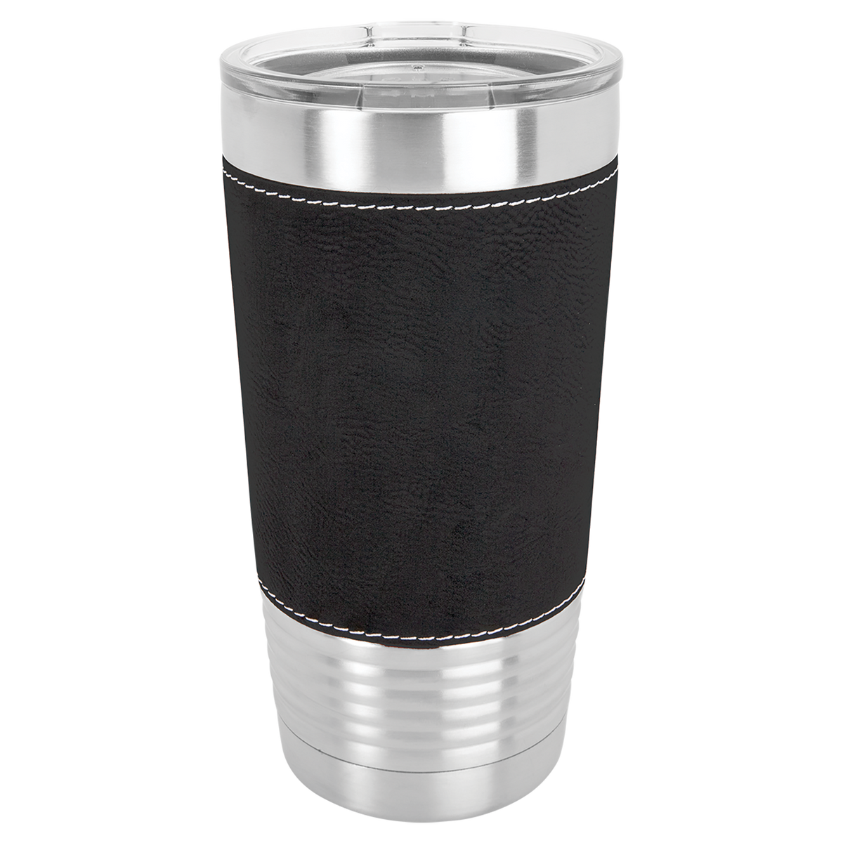 Black with Silver Engraving 20 Oz Grip Tumbler - Laser Engraved Drinkware