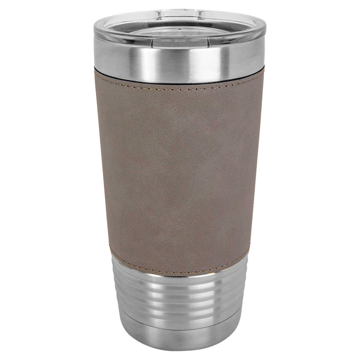 Gray with Black Engraving 20 Oz Grip Tumbler - Laser Engraved Drinkware