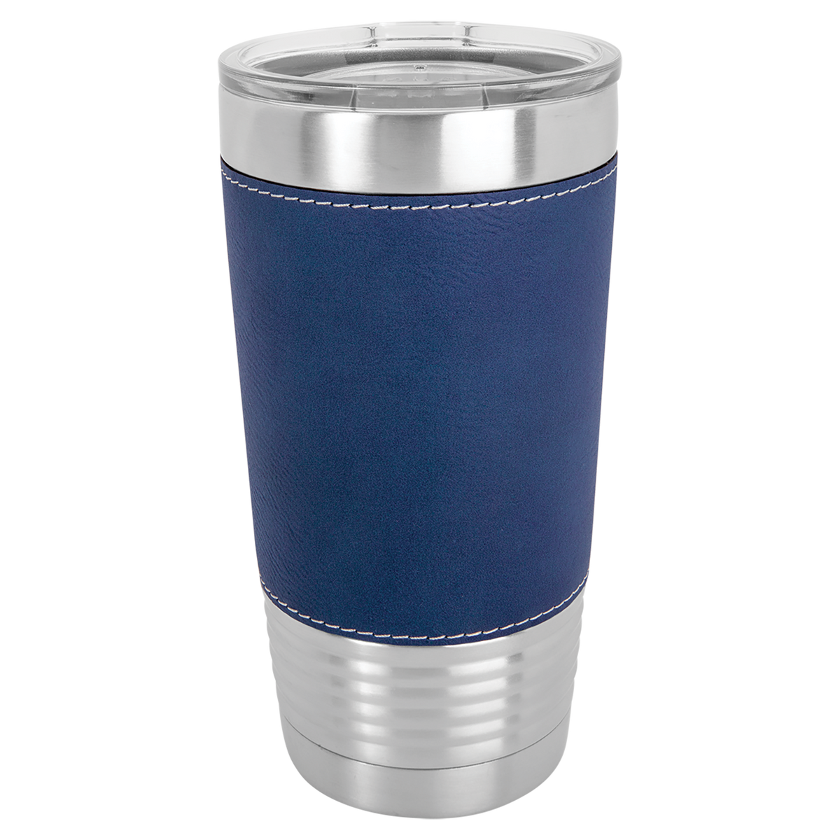 Blue with Silver Engraving 20 Oz Grip Tumbler - Laser Engraved Drinkware