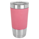 Pink with Black Engraving 20 Oz Grip Tumbler - Laser Engraved Drinkware