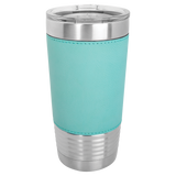 Teal with Black Engraving 20 Oz Grip Tumbler - Laser Engraved Drinkware