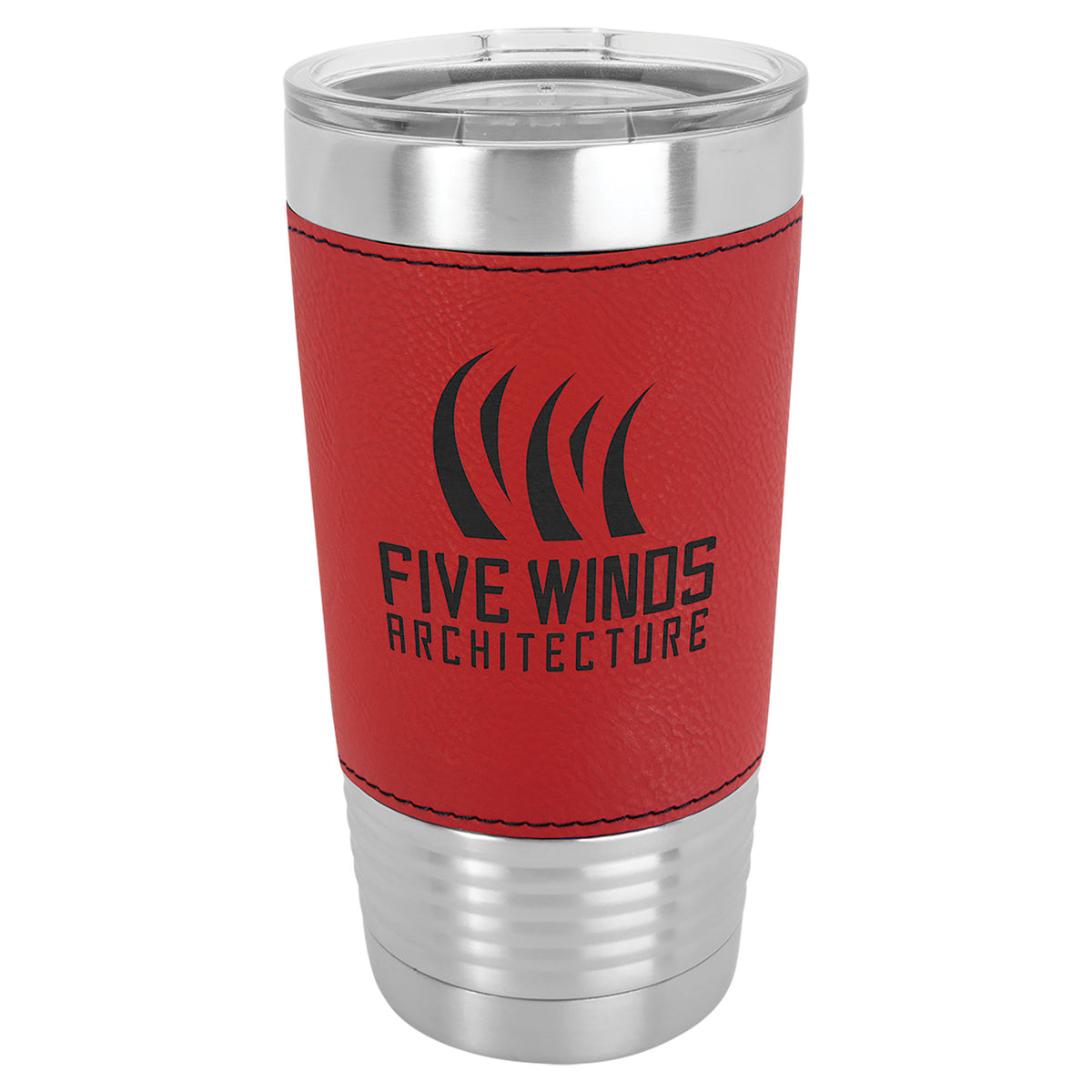 Red with Black Engraving 20 Oz Grip Tumbler - Laser Engraved Drinkware
