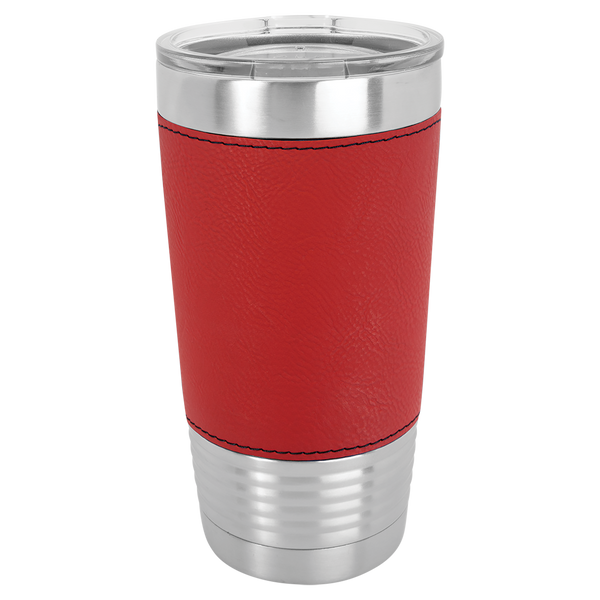 Red with Black Engraving 20 Oz Grip Tumbler - Laser Engraved Drinkware