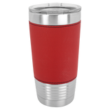 Red with Black Engraving 20 Oz Grip Tumbler - Laser Engraved Drinkware