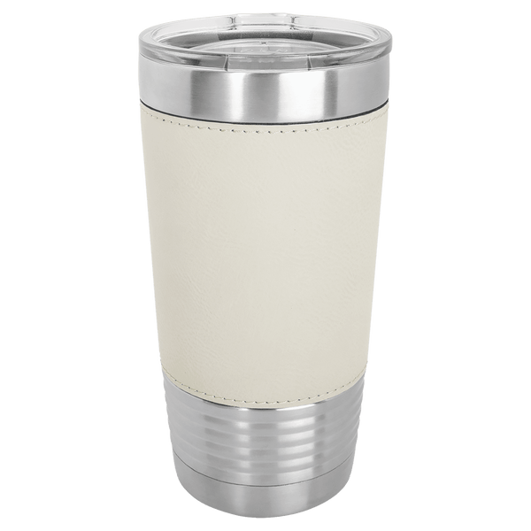 Custom Engraved 20 Oz Grip Tumbler - Leatherette - LyteWork