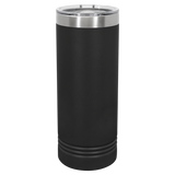 Black with Silver Engraving 22 Oz Skinny Tumbler - Laser Engraved Drinkware