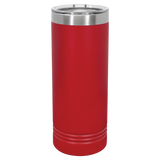 Red with Silver Engraving 22 Oz Skinny Tumbler - Laser Engraved Drinkware