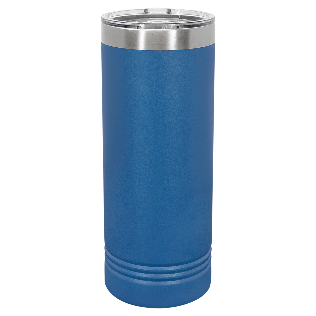 Royal Blue with Silver Engraving 22 Oz Skinny Tumbler - Laser Engraved Drinkware