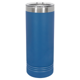 Royal Blue with Silver Engraving 22 Oz Skinny Tumbler - Laser Engraved Drinkware