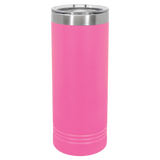 Pink with Silver Engraving 22 Oz Skinny Tumbler - Laser Engraved Drinkware