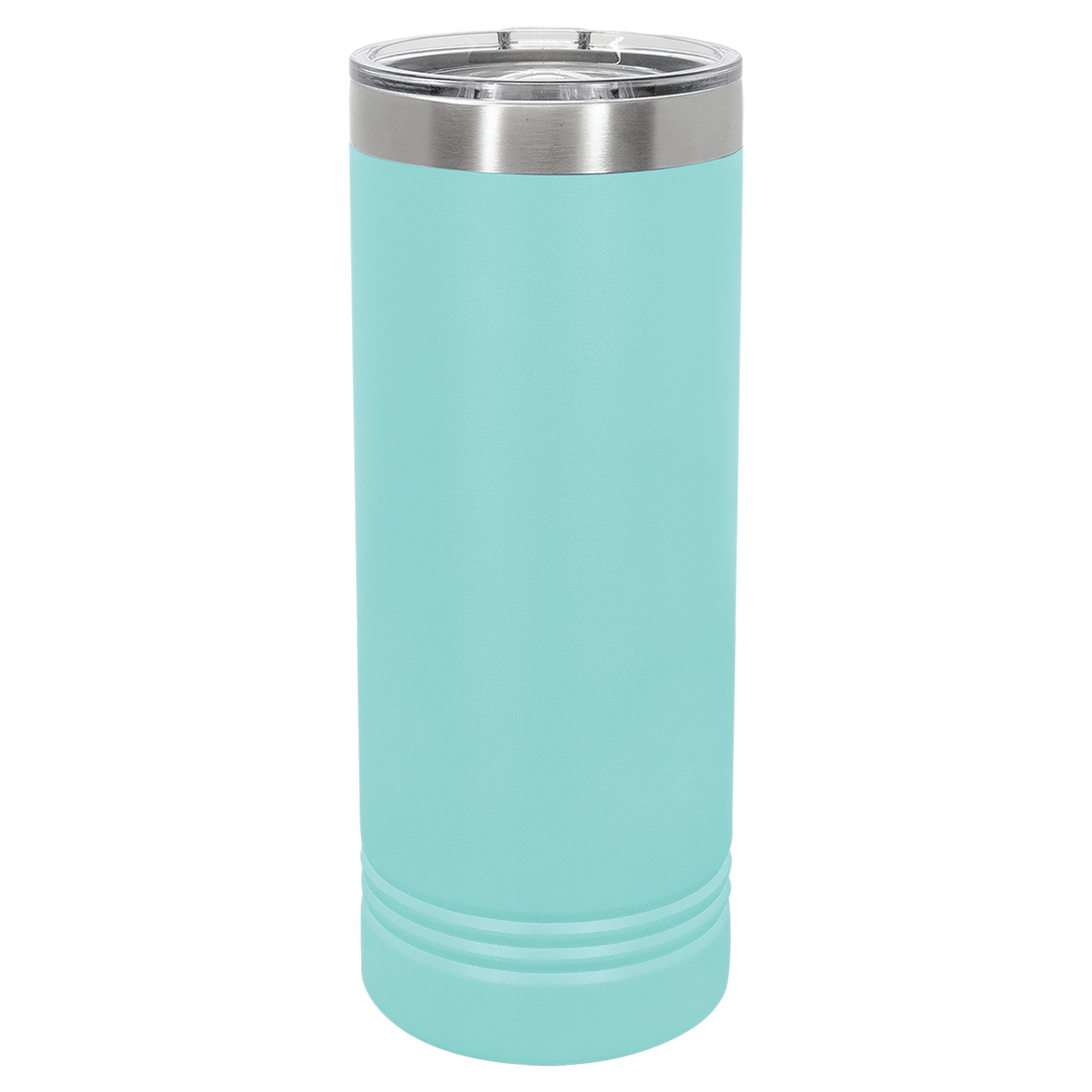 Teal with Silver Engraving 22 Oz Skinny Tumbler - Laser Engraved Drinkware