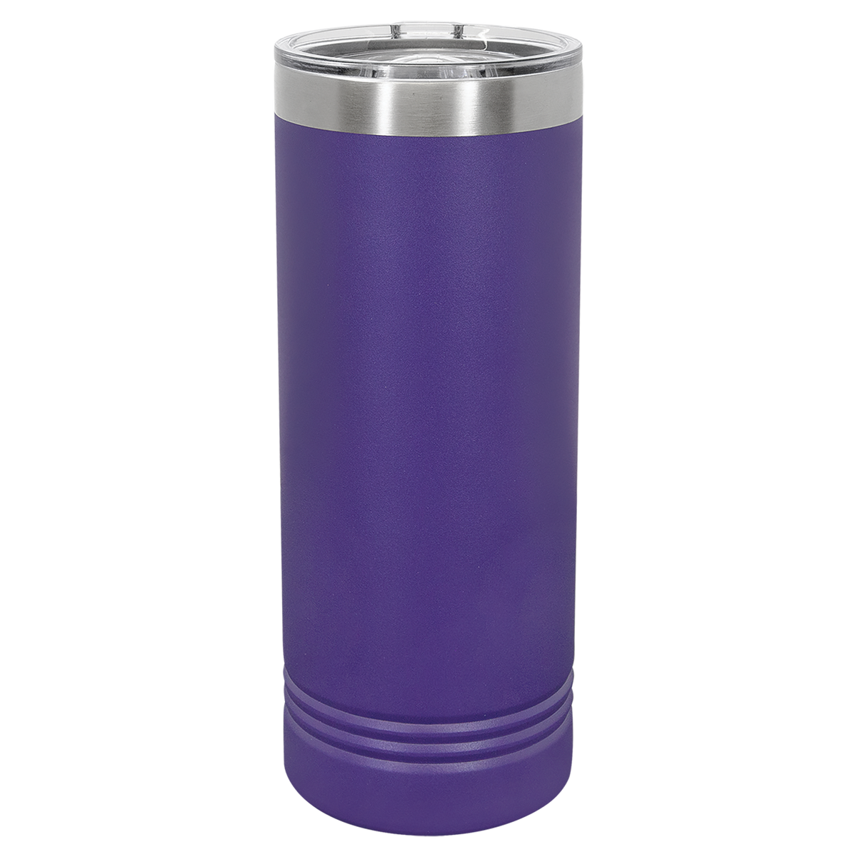 Purple with Silver Engraving 22 Oz Skinny Tumbler - Laser Engraved Drinkware