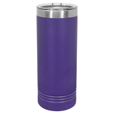 Purple with Silver Engraving 22 Oz Skinny Tumbler - Laser Engraved Drinkware