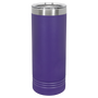 Purple with Silver Engraving 22 Oz Skinny Tumbler - Laser Engraved Drinkware