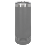 Dark Gray with Silver Engraving 22 Oz Skinny Tumbler - Laser Engraved Drinkware