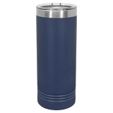 Navy Blue with Silver Engraving 22 Oz Skinny Tumbler - Laser Engraved Drinkware