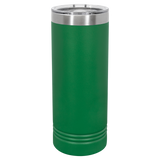 Green with Silver Engraving 22 Oz Skinny Tumbler - Laser Engraved Drinkware