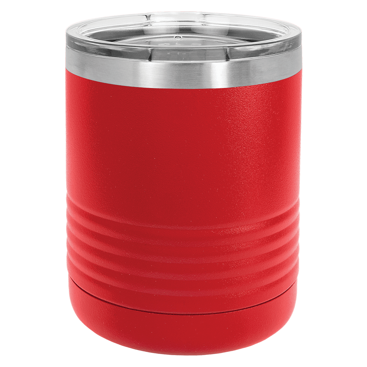 Red with Silver Engraving 10oz Tumbler - Laser Engraved Drinkware