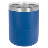 Blue with Silver Engraving 10oz Tumbler - Laser Engraved Drinkware