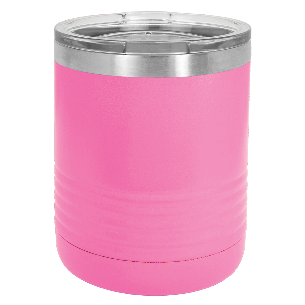Pink with Silver Engraving 10oz Tumbler - Laser Engraved Drinkware
