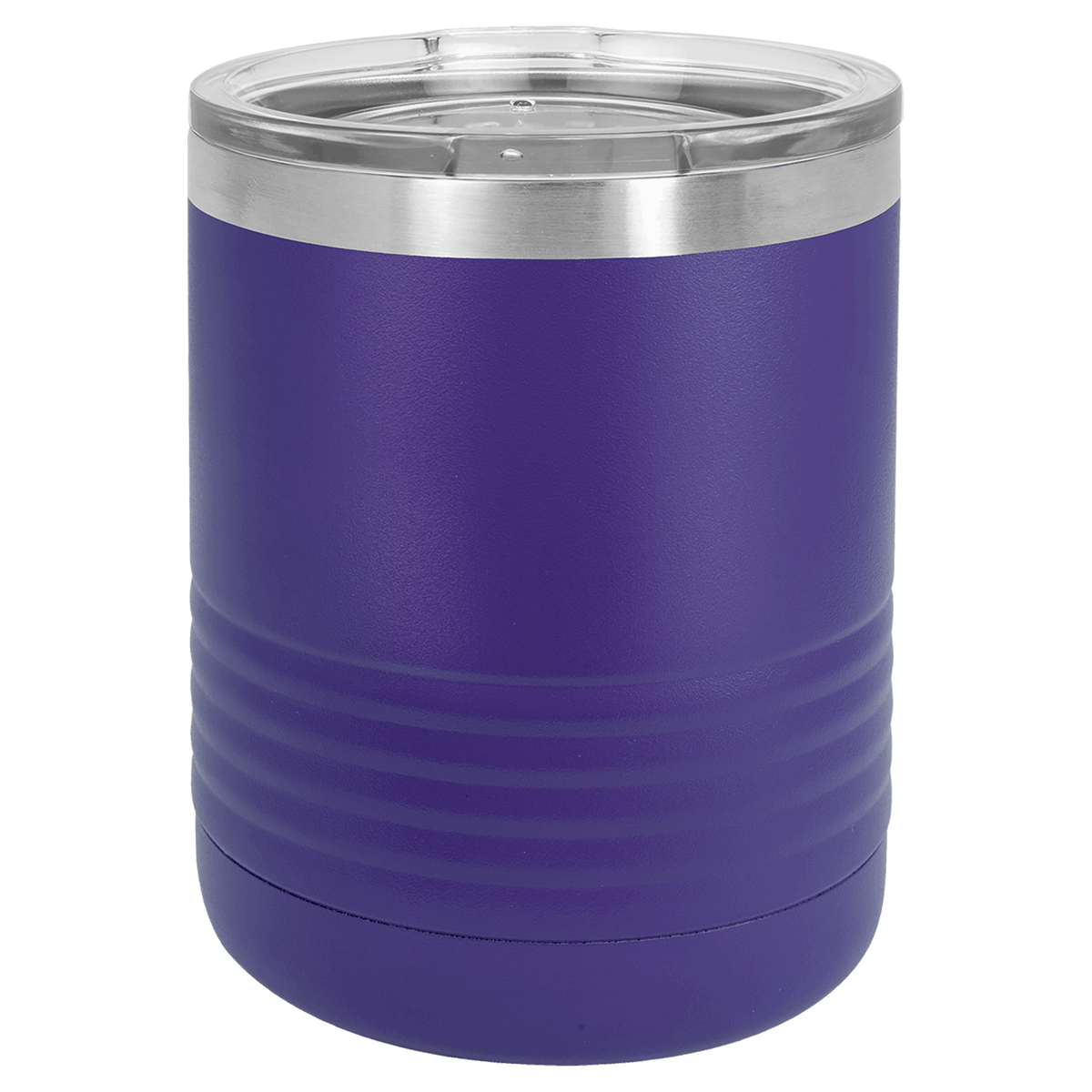 Purple with Silver Engraving 10oz Tumbler - Laser Engraved Drinkware