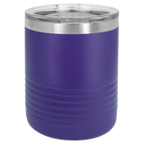 Purple with Silver Engraving 10oz Tumbler - Laser Engraved Drinkware