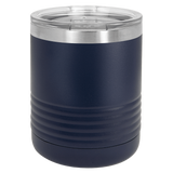 Navy Blue with Silver Engraving 10oz Tumbler - Laser Engraved Drinkware