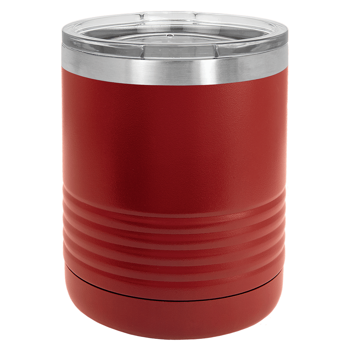 Maroon with Silver Engraving 10oz Tumbler - Laser Engraved Drinkware
