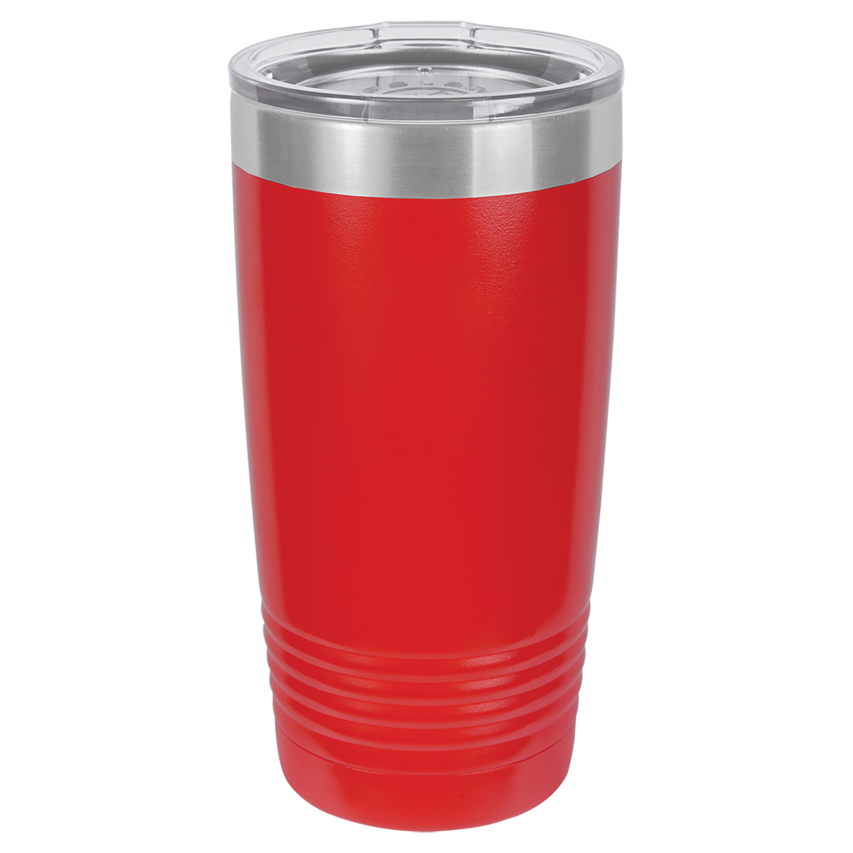 Red with Silver Engraving 20 Oz Tumbler - Laser Engraved Drinkware