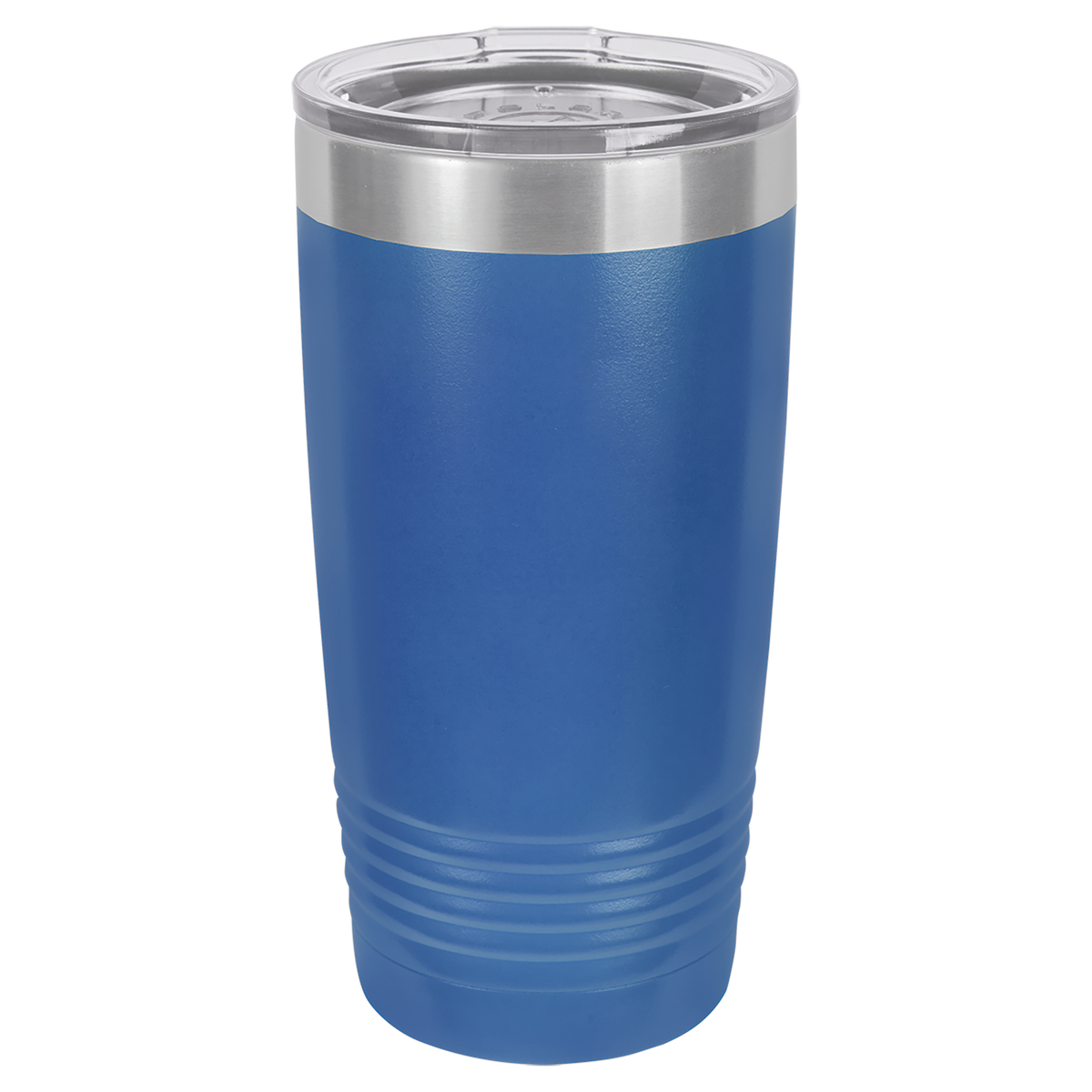 Blue with Silver Engraving 20 Oz Tumbler - Laser Engraved Drinkware