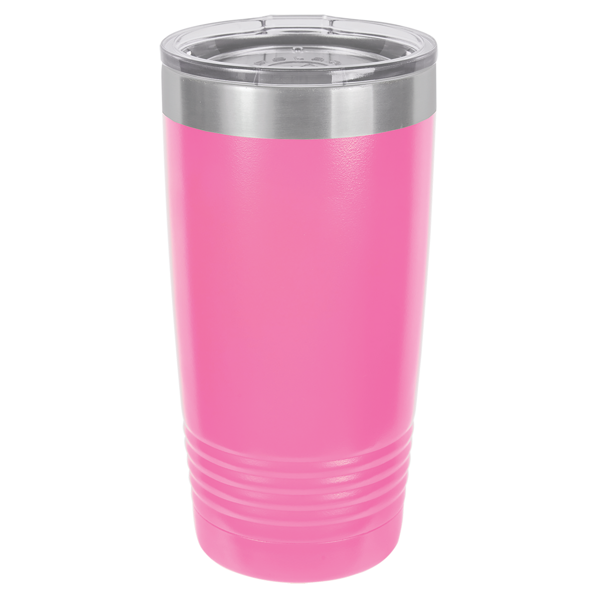 Pink with Silver Engraving 20 Oz Tumbler - Laser Engraved Drinkware