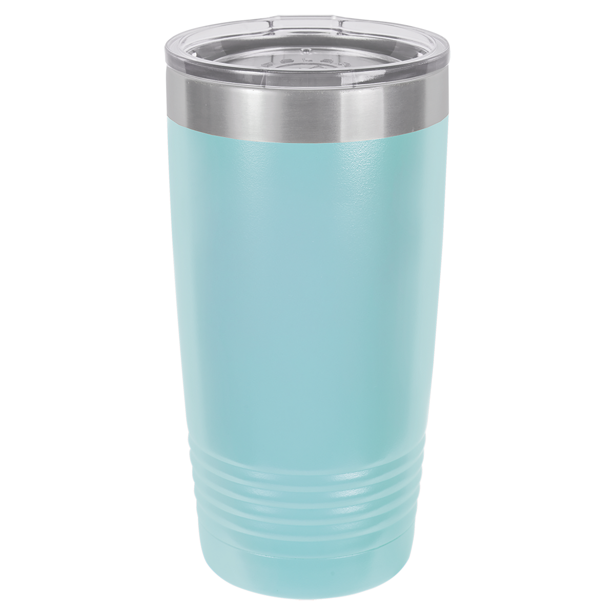 Light Blue with Silver Engraving 20 Oz Tumbler - Laser Engraved Drinkware