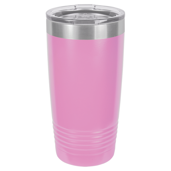 Light Purple with Silver Engraving 20 Oz Tumbler - Laser Engraved Drinkware