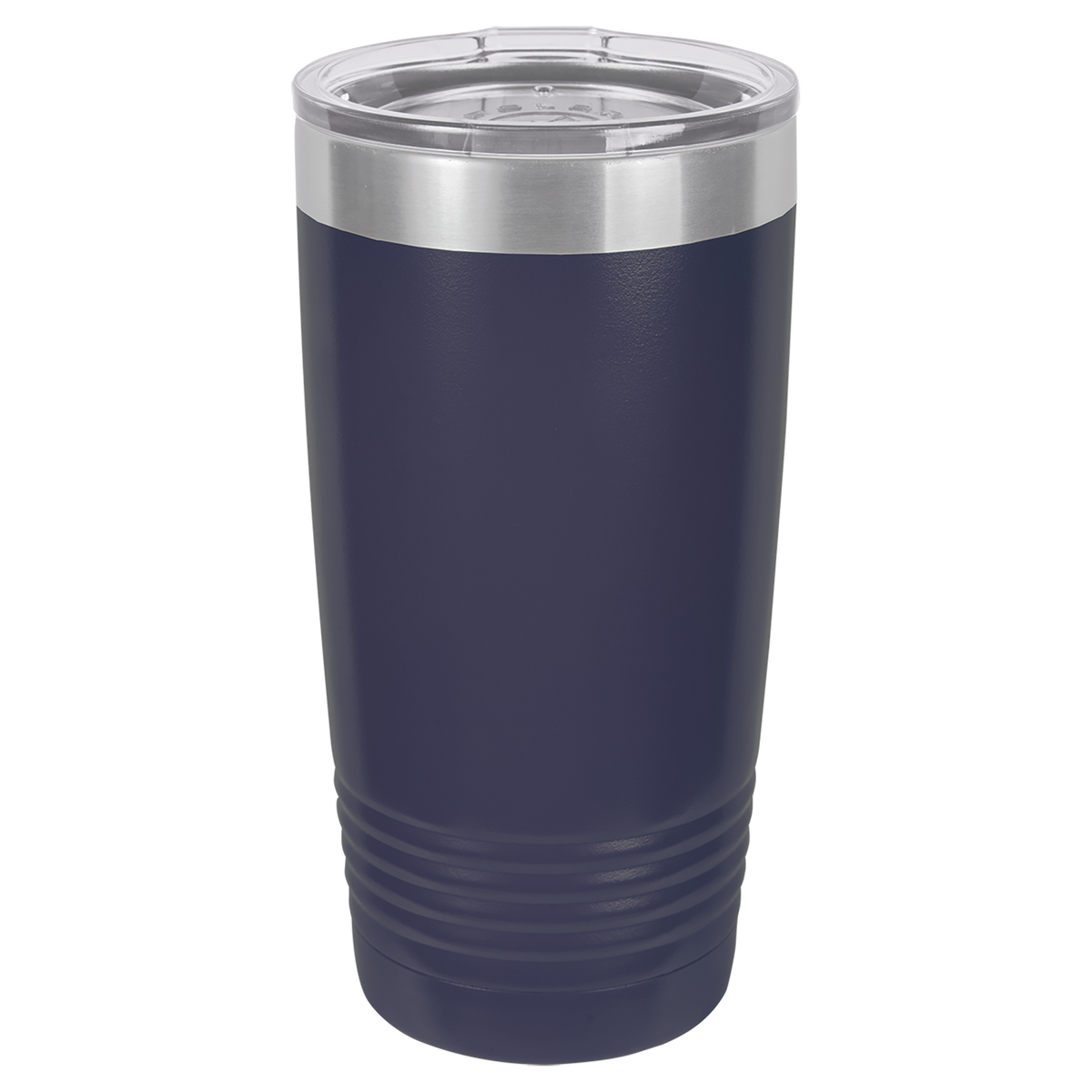 Navy Blue with Silver Engraving 20 Oz Tumbler - Laser Engraved Drinkware