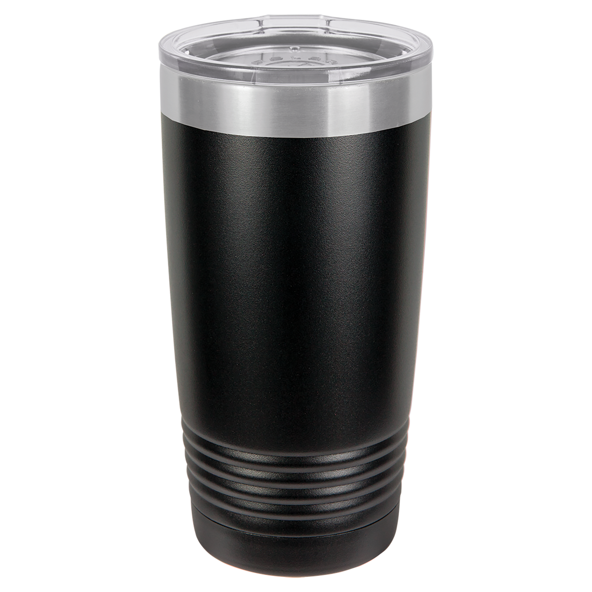 Black with Silver Engraving 20 Oz Tumbler - Laser Engraved Drinkware